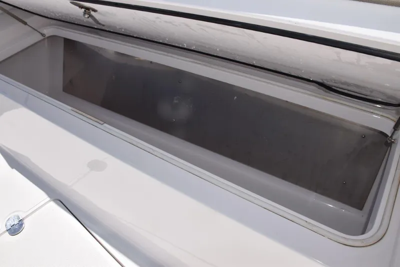 Lion's Share Yacht Photos Pics Refrigerated box beneath starboard forward seating lounge