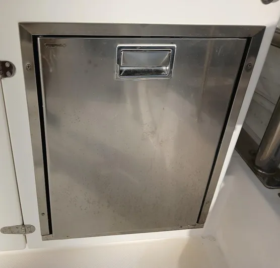 Whimsea II Yacht Photos Pics Stainless steel hatch on 2018 Leopard 51 Powercat boat.