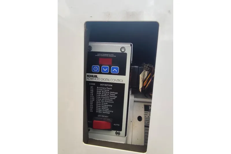  Yacht Photos Pics Kohler advanced digital control panel on 2007 Regal Commodore 4060 boat.