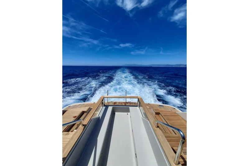  Yacht Photos Pics Luxury Benetti B.NOW yacht cruising on open sea, 2022 model.