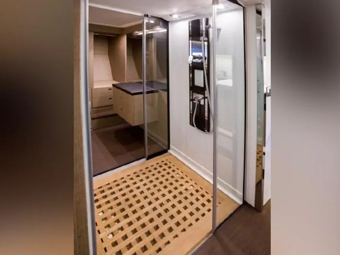  Yacht Photos Pics Interior of 2016 Prestige 560 yacht with modern design.