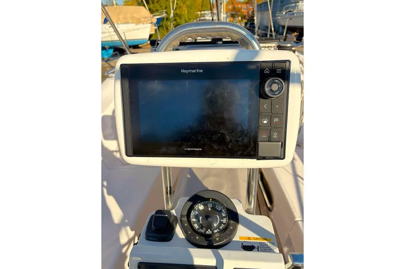 Sea Fever IV Yacht Photos Pics Cockpit of 2022 Catalina 355 sailboat with Raymarine navigation system.