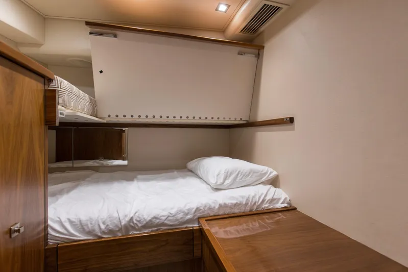 Touche Yacht Photos Pics 2016 92 Viking Enclosed Bridge Touché Crew Quarters