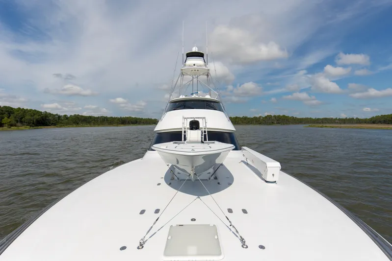 Touche Yacht Photos Pics 2016 92 Viking Enclosed Bridge Touché Exterior