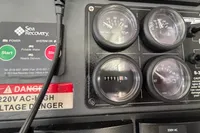 Control panel with gauges and Sea Recovery system on a Leopard 45, 2020 model.