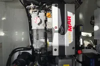 Yanmar engine in a 2020 Leopard 45 catamaran, showcasing detailed components and labels.
