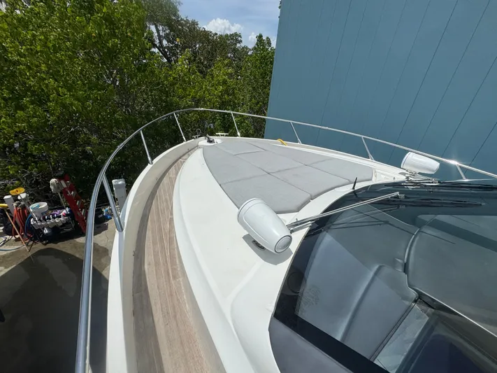  Yacht Photos Pics Deck view of a 2014 Absolute 40 yacht, featuring sleek design and modern amenities.