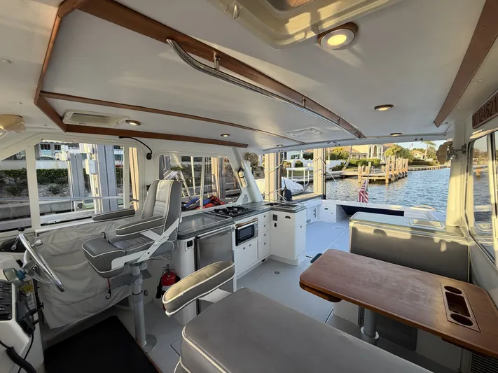 Ticklish Yacht Photos Pics Interior of a 2002 True North 38 Heritage yacht.