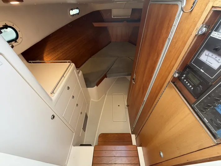 Ticklish Yacht Photos Pics Interior of a 2002 True North 38 Heritage yacht.