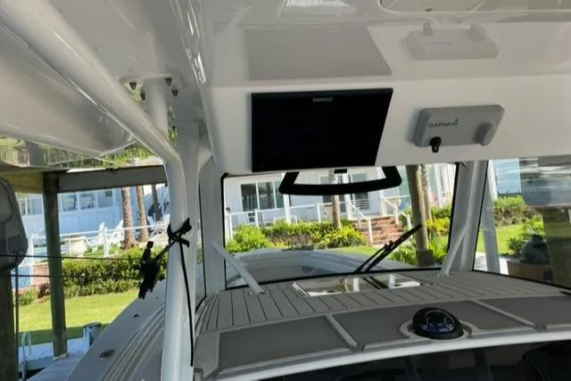  Yacht Photos Pics Interior view of a 2020 Regulator 41 boat with navigation equipment.