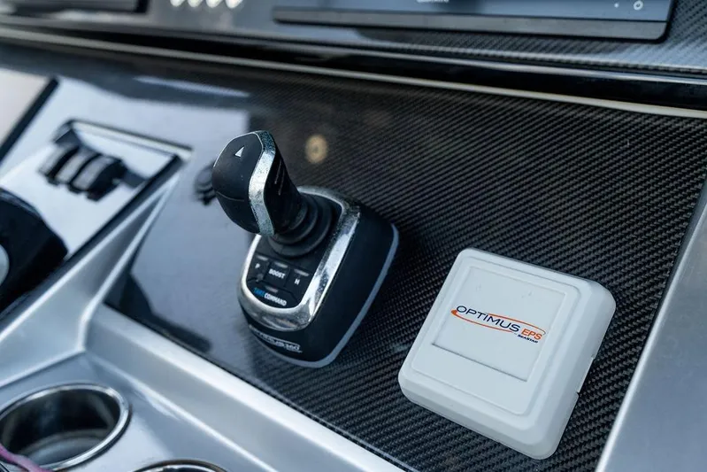  Yacht Photos Pics Control panel of 2022 Fountain 34 SC boat with Optimus EPS system.