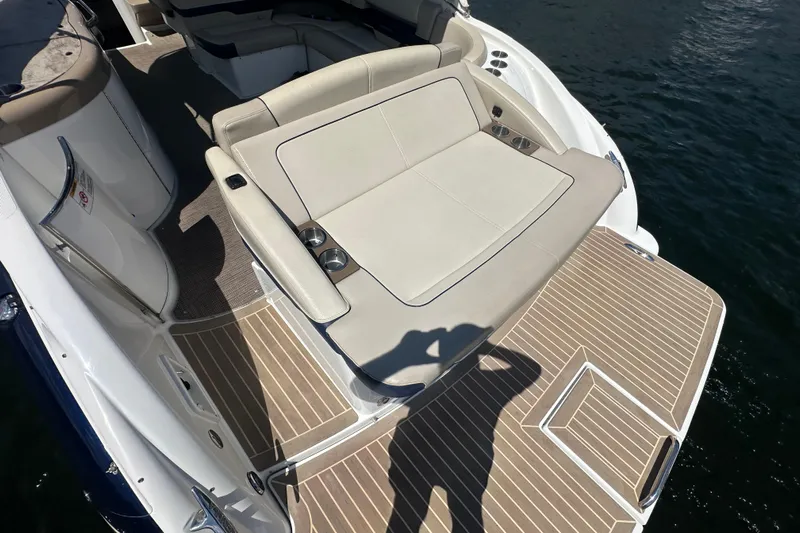  Yacht Photos Pics 2018 Formula 370 Super Sport boat with spacious sun deck and luxurious seating.