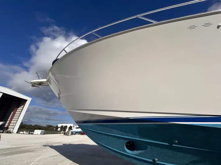Reel Blessed Yacht Photos Pics Viking ENC FB 2014 yacht against blue sky.