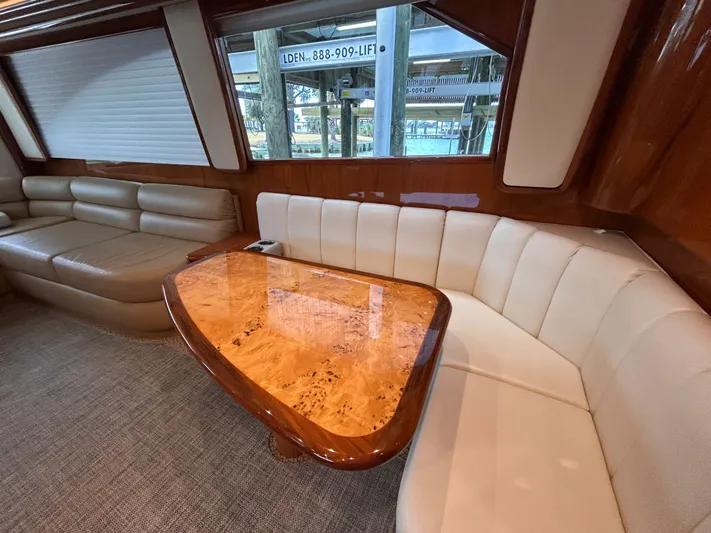 Reel Blessed Yacht Photos Pics Luxurious interior of a 2014 Viking ENC FB yacht.