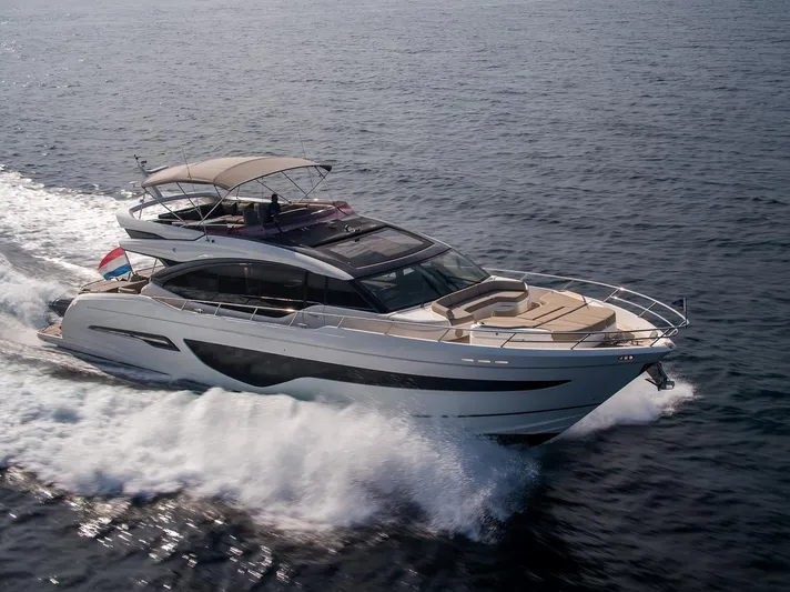  Yacht Photos Pics Luxury 2019 Princess S78 yacht cruising on open water.