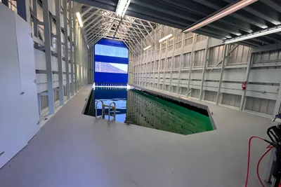 Custom 75 foot Boathouse