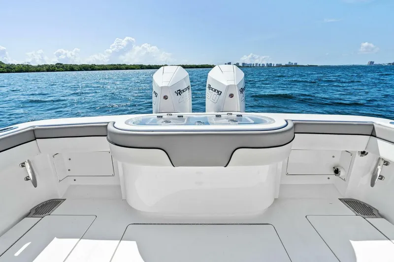 Lily Yacht Photos Pics 2021 Valhalla Boatworks V-33 with twin engines, ocean view, and spacious deck.