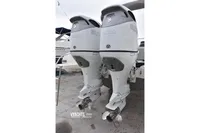 Twin Suzuki 300 outboard engines on a 2019 Capelli Tempest 1000 Open boat.