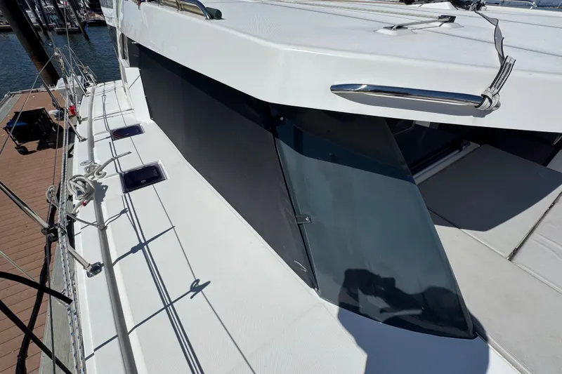 Jolly Time Yacht Photos Pics 2021 Leopard 42 yacht deck with sleek design and modern features.
