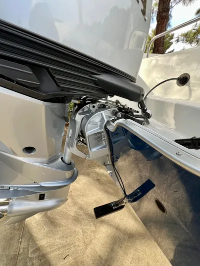  Yacht Photos Pics 2023 NJM NSB-28 boat engine mount detail, showcasing sleek design and advanced technology.