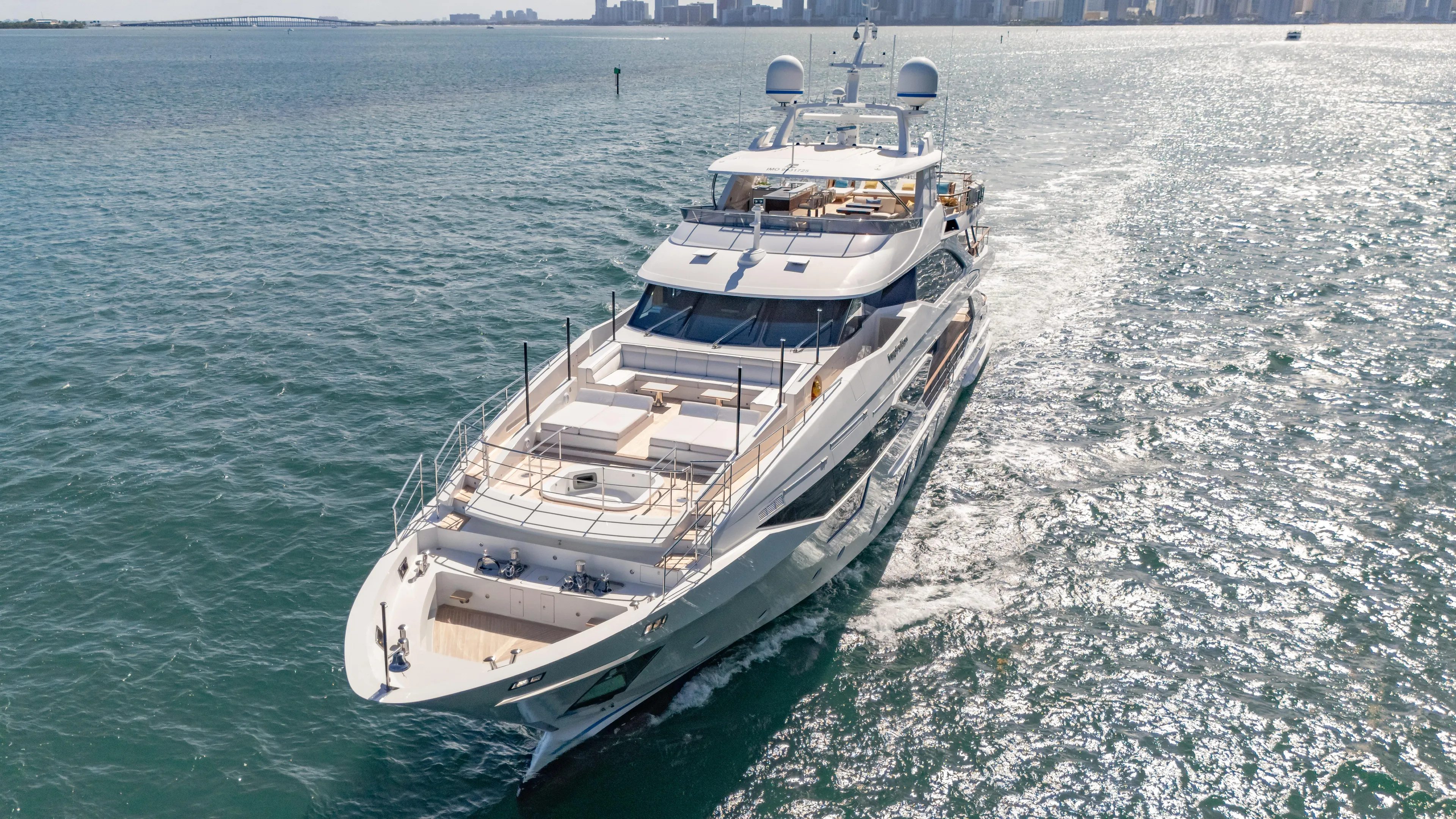 Inspiration Yacht Photos Pics Luxurious 2018 Benetti Fast 125 yacht cruising on open water.