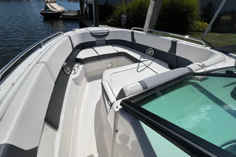  Yacht Photos Pics 2020 Chaparral 280 OSX boat interior with spacious seating and sleek design.