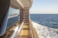 Luxurious 2024 Custom Line Navetta 30 yacht cruising on open sea.