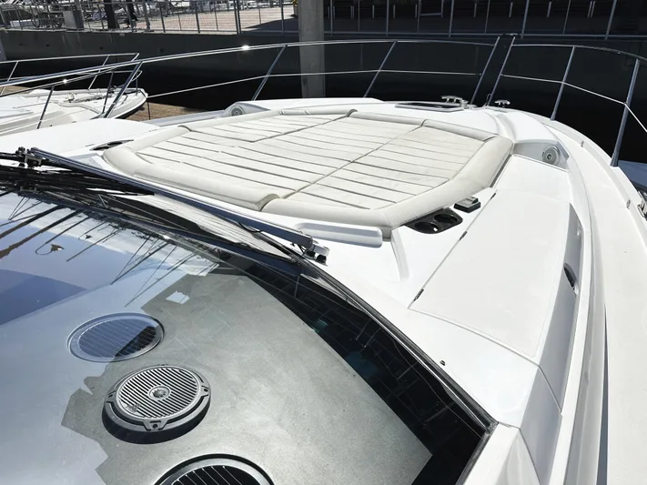 Tucker II Yacht Photos Pics 2015 Sunseeker Predator 57 yacht with sunpad and sleek design.