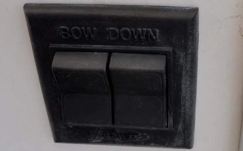  Yacht Photos Pics "Bow Down" switch panel on 2000 Grand Banks Heritage Europa 52 yacht.