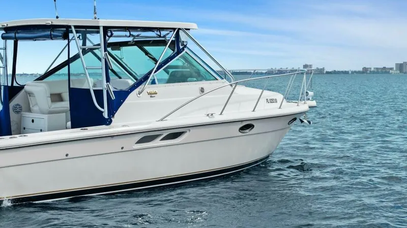 Indeed Yacht Photos Pics 2005 Tiara Yachts 2900 Open cruising on calm waters.