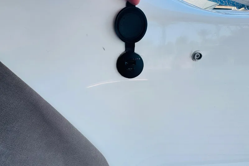 Pearl Yacht Photos Pics USB port on 2023 Jeanneau 380 boat interior.