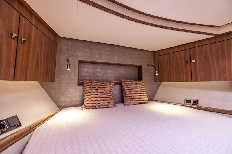 Wild Thing Yacht Photos Pics Luxurious cabin interior of 2016 Explorer NG 50 Alu Fast Going yacht.