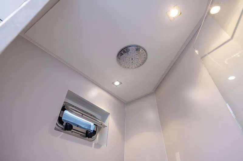 Wild Thing Yacht Photos Pics Modern shower interior in 2016 Explorer NG 50 Alu Fast Going yacht.