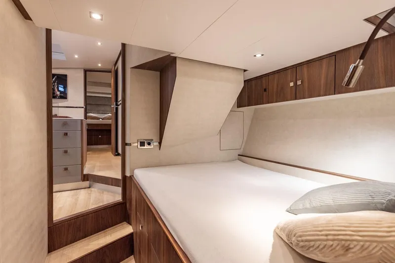 Wild Thing Yacht Photos Pics Luxurious cabin interior of 2016 Explorer NG 50 Alu Fast Going yacht.