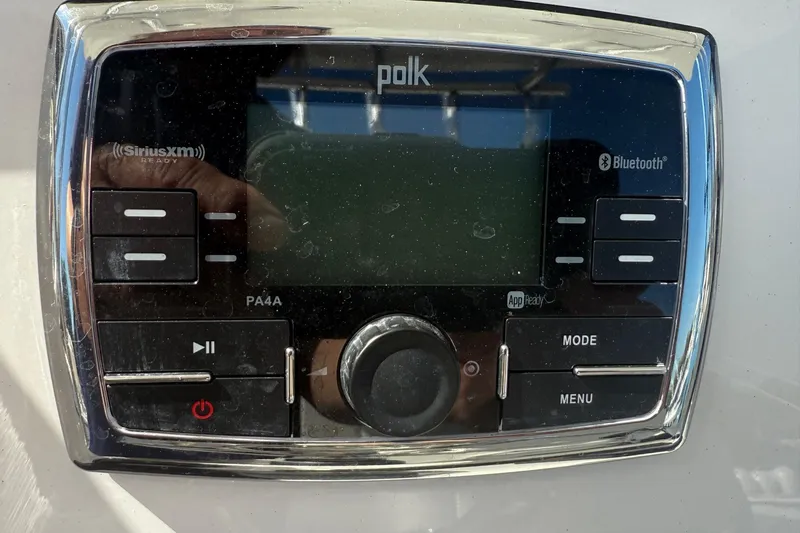  Yacht Photos Pics Polk audio system with SiriusXM and Bluetooth on 2017 Regulator 25 boat.