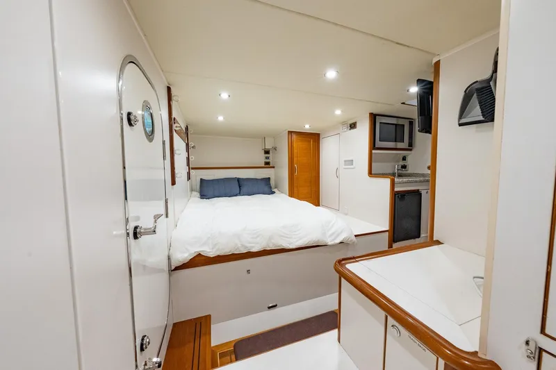 Dash Yacht Photos Pics Luxurious cabin interior of 2016 Grand Banks 72 Aleutian RP yacht.
