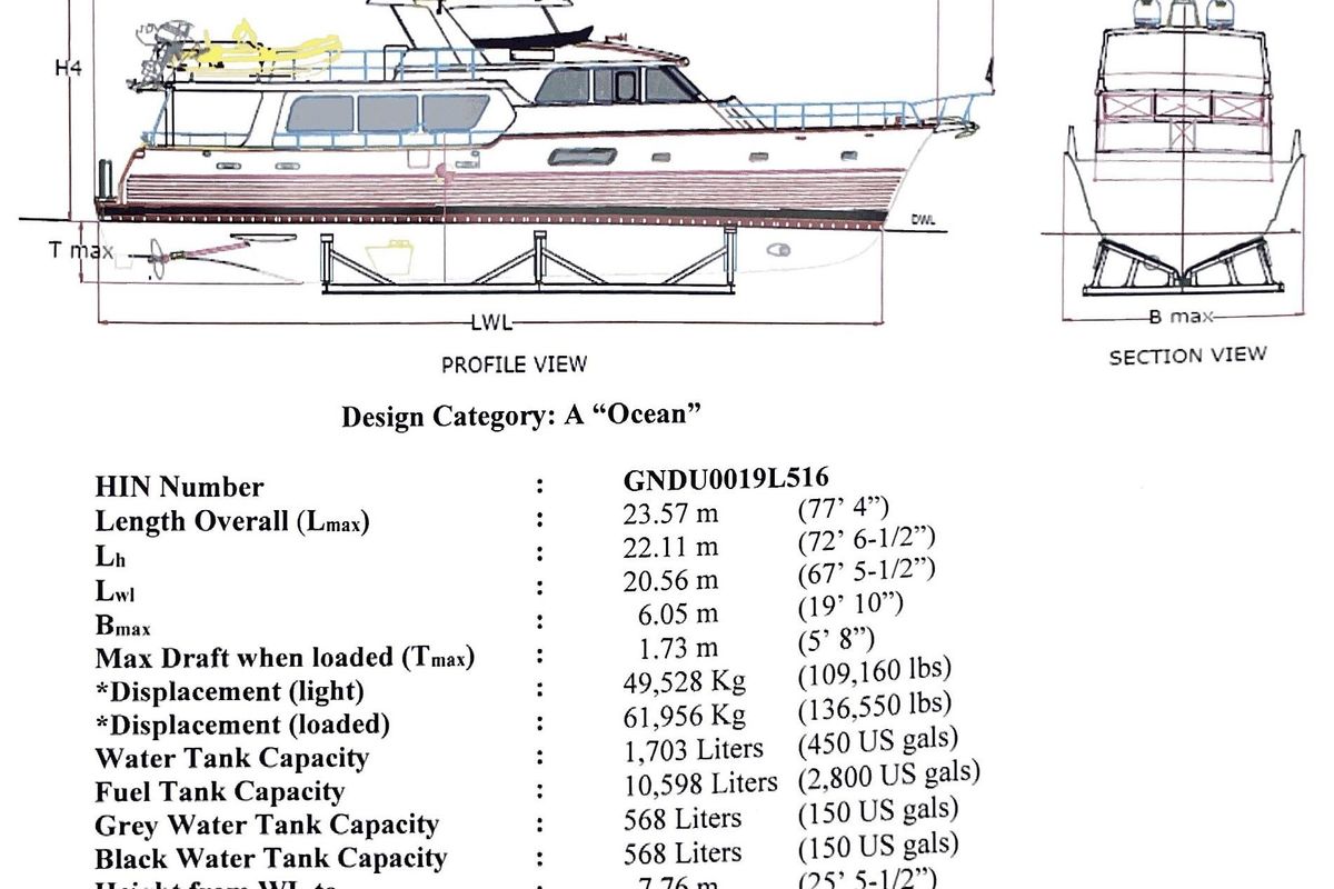 2016 Grand Banks 72 