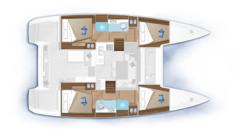  Yacht Photos Pics Manufacturer Provided Image: Manufacturer Provided Image: Lagoon 40 4 Cabin Layout Plan