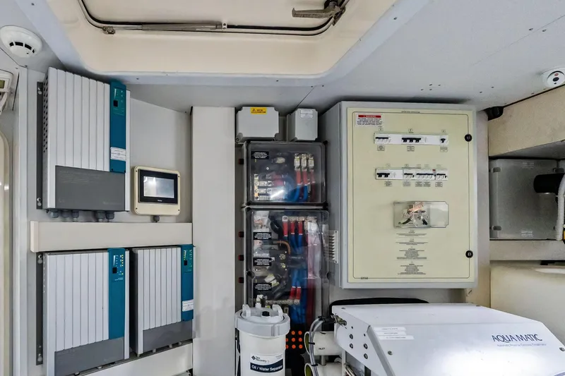 Sunsation Yacht Photos Pics Electrical control panel in 2019 Ferretti Yachts 780 engine room.