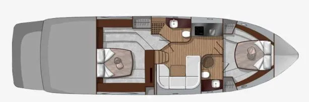  Yacht Photos Pics Top view layout of 2013 Sessa Marine C 48 yacht interior.