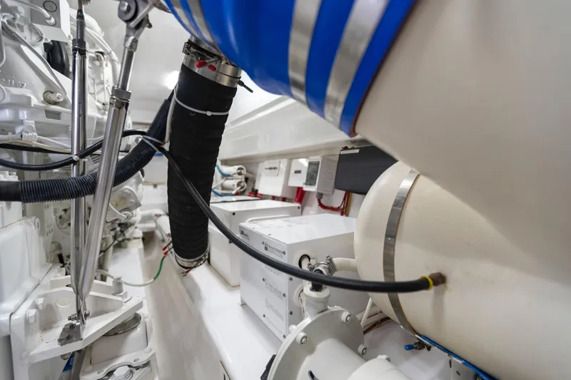 Trailer Trash Yacht Photos Pics Engineering Room - 2021 Viking 58 Convertible