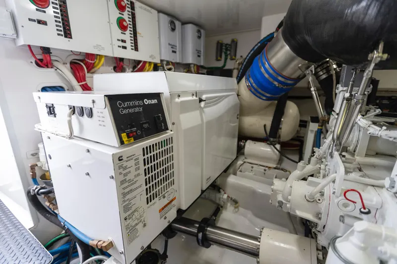 Trailer Trash Yacht Photos Pics Engineering Room - 2021 Viking 58 Convertible