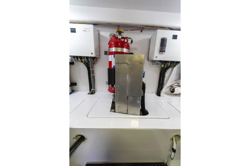 Trailer Trash Yacht Photos Pics Engineering Room - 2021 Viking 58 Convertible