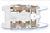 Manufacturer Provided Image: Lagoon 620 5 Cabin Layout Plan