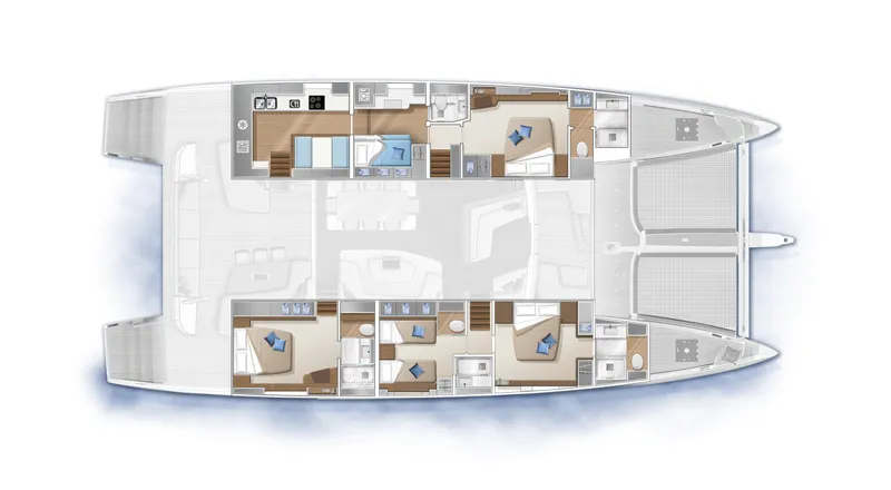 Olivia Rd Yacht Photos Pics Manufacturer Provided Image: Lagoon SEVENTY 7 4 Cabin Layout Plan