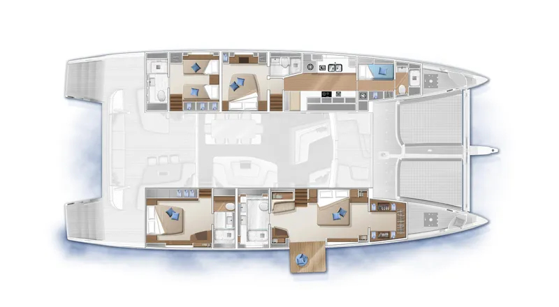 Olivia Rd Yacht Photos Pics Manufacturer Provided Image: Lagoon SEVENTY 7 4 Cabin Layout Plan