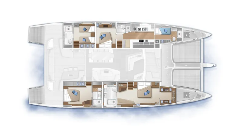 Olivia Rd Yacht Photos Pics Manufacturer Provided Image: Lagoon SEVENTY 7 4 Cabin Layout Plan