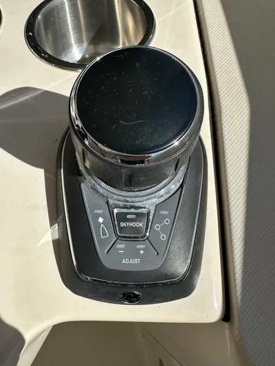 Dream Chaser Yacht Photos Pics 2021 Boston Whaler Realm 380 joystick control with Skyhook feature.