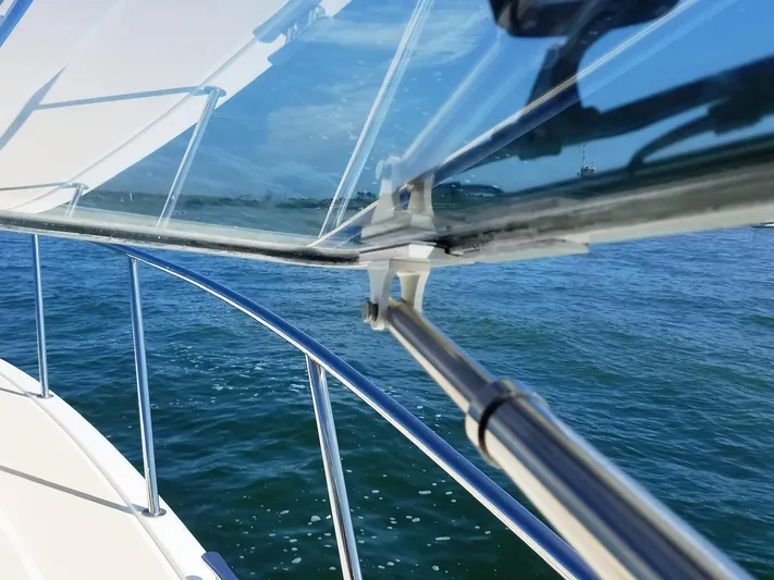 Liberty Yacht Photos Pics 2013 MJM 40z Downeast boat cruising on open water.