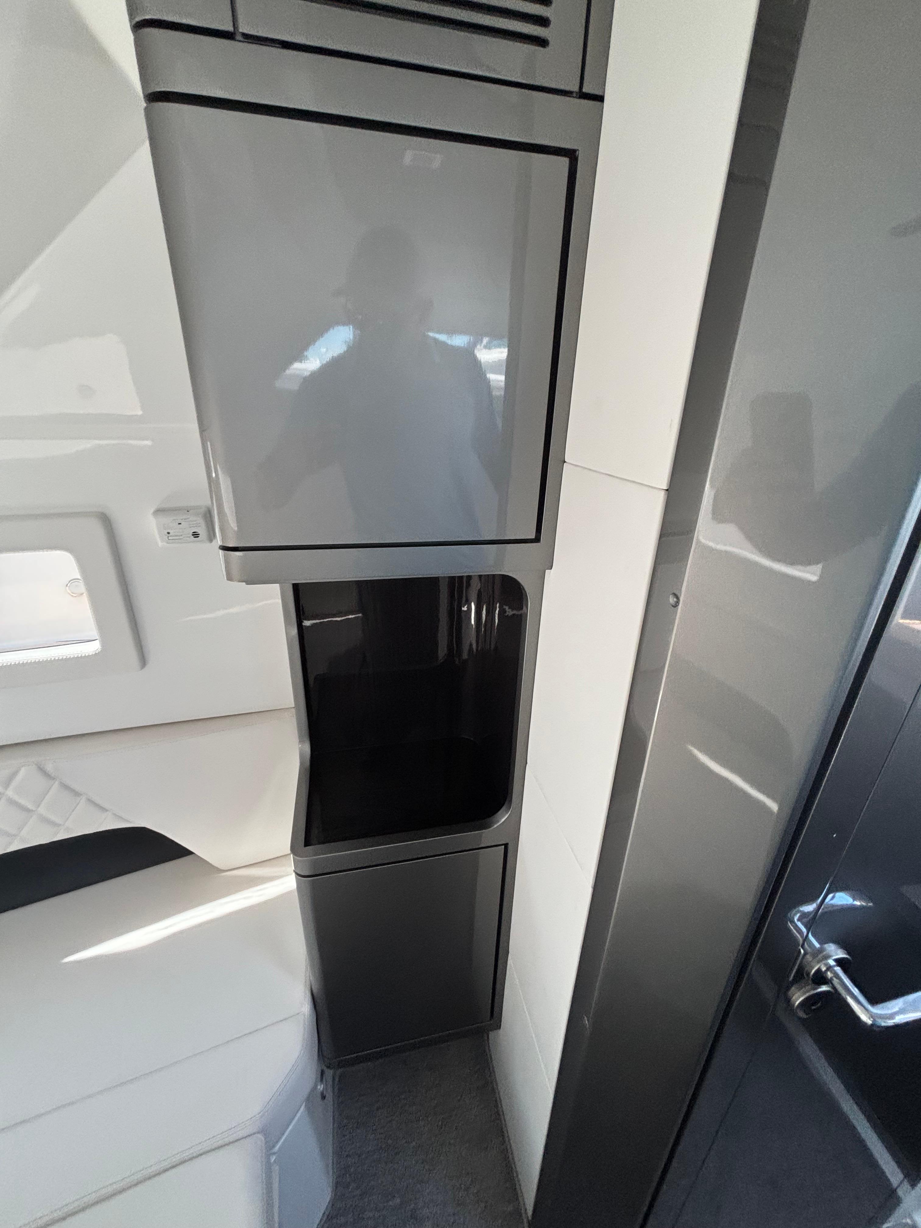 2023 Schaefer V33 interior with modern cabinetry and sleek design elements.